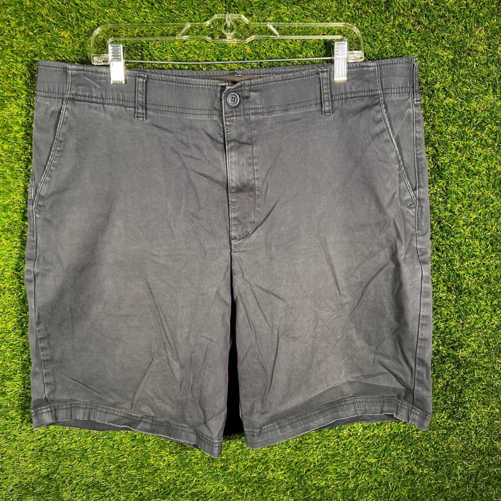 Lee Performance Series Mens Charcoal Gray Chino‎ Shorts Size 40 Stretch